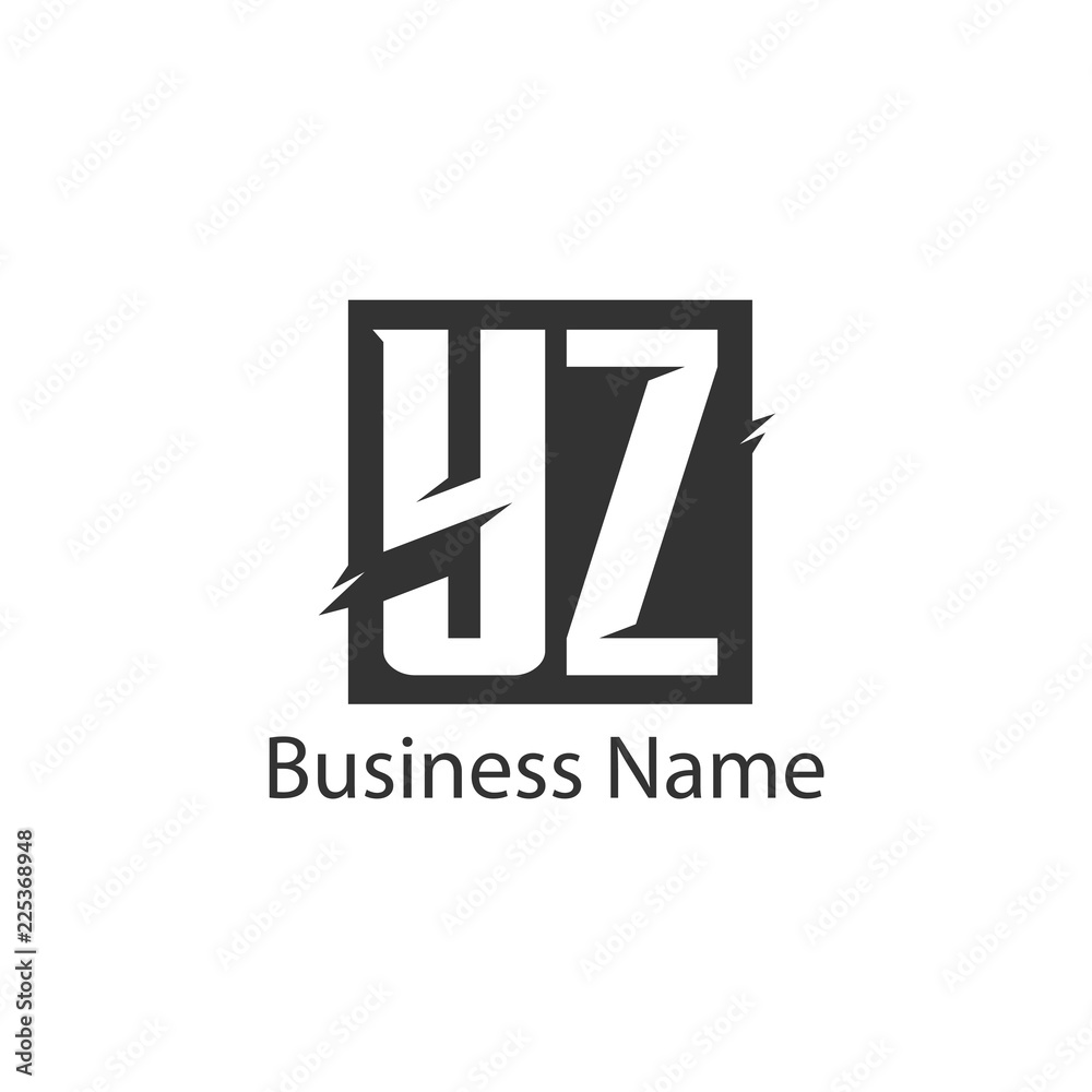 Obraz premium Initial Letter YZ Logo Template Design