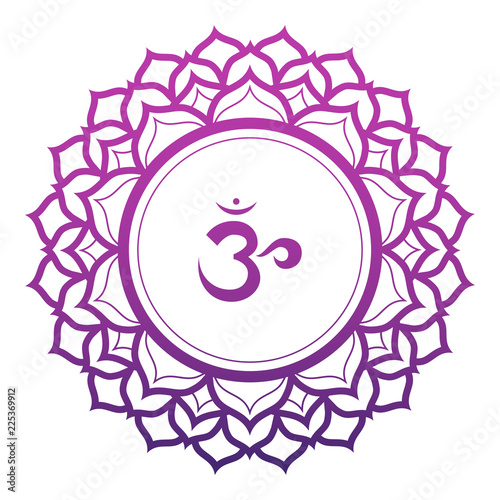 Crown Chakra Vector Illustration