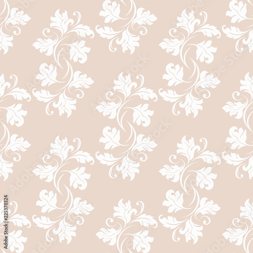 seamless abstract pattern with floral motive