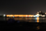 blurred lights of night city