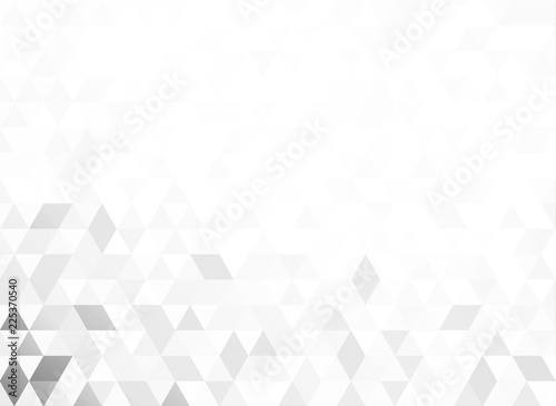 abstract grey triangular geometric shape background with white blank space