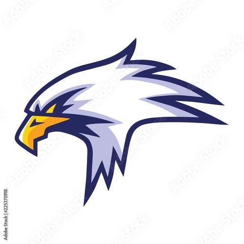 Eagle Head Mascot Sports Team Logo Template Design Icon