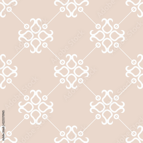 abstract floral seamless pattern with flowers, netting and leaves