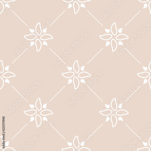 abstract floral seamless pattern with flowers, netting and leaves