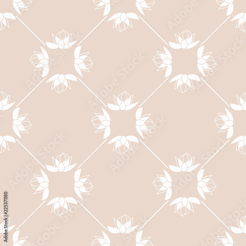 abstract floral seamless pattern with flowers, netting and leaves