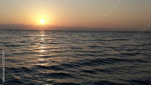 Sunrise Sea Waves Red Sea Dahab Egypt