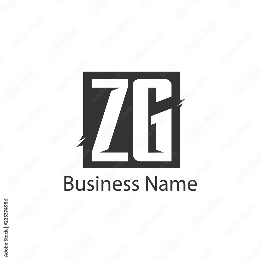 Initial Letter ZG Logo Template Design Initial Letter ZG Logo Template Design