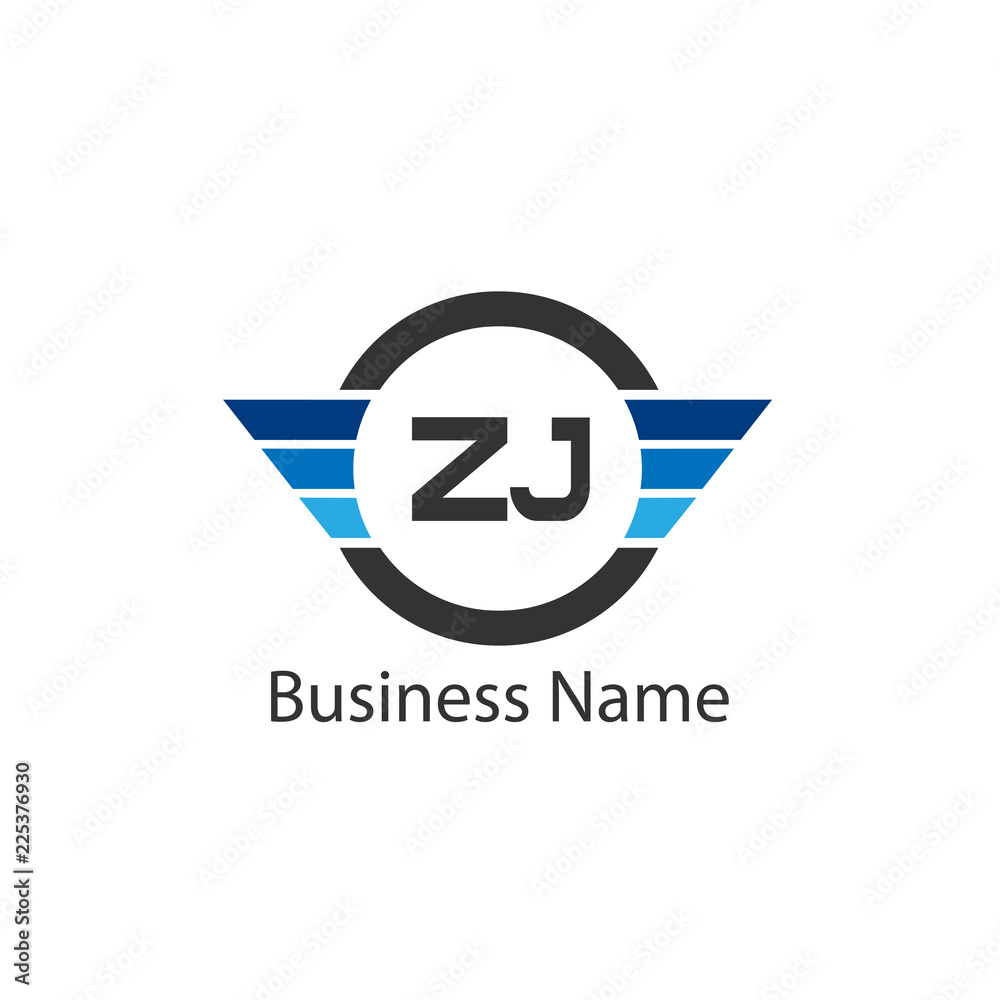 Initial Letter ZJ Logo Template Design Initial Letter ZJ Logo Template Design