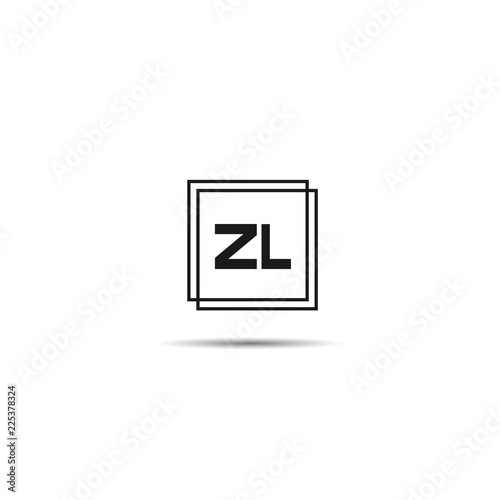Initial Letter ZL Logo Template Design © Scooby