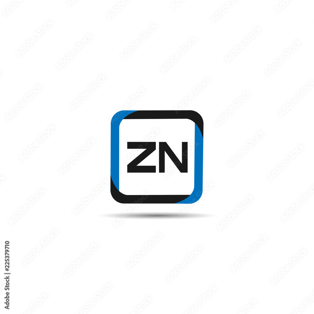 Initial Letter ZN Logo Template Design Initial Letter ZN Logo Template Design
