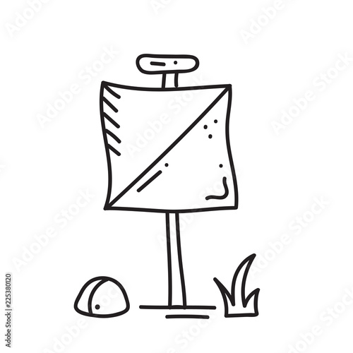 orienteering sport equipment. Vector illustration