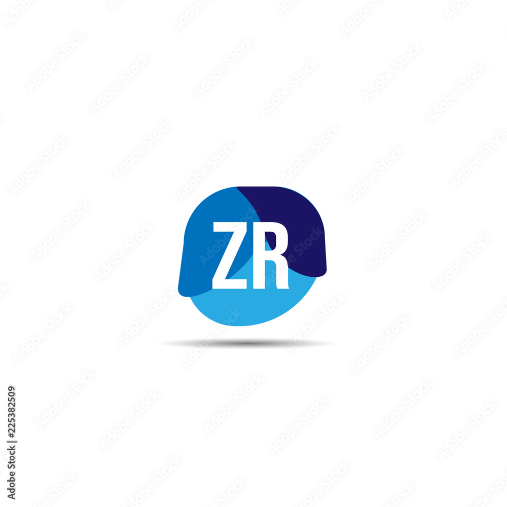 Obraz premium Initial Letter ZR Logo Template Design