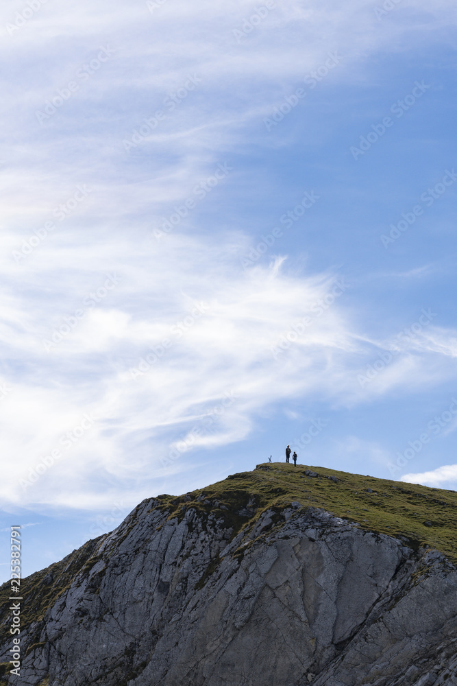 Fototapeta premium Gipfel der Hochblasse in den ammergauer Alpen