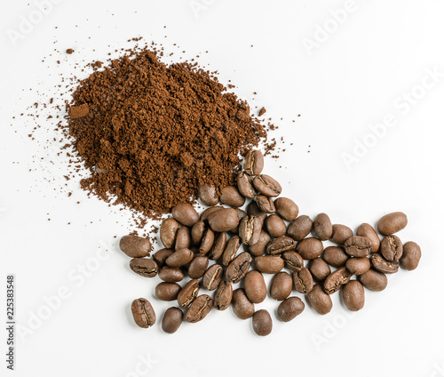 beans and ground coffee