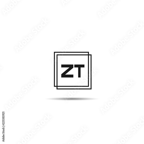 Initial Letter ZT Logo Template Design © Scooby