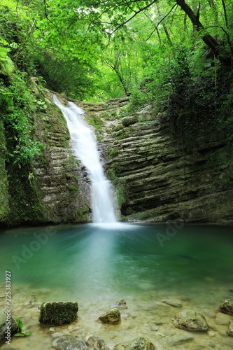 Long exposure photos of Tatlica Waterfall in Erfelek, Sinop in Turkey © Selcuk