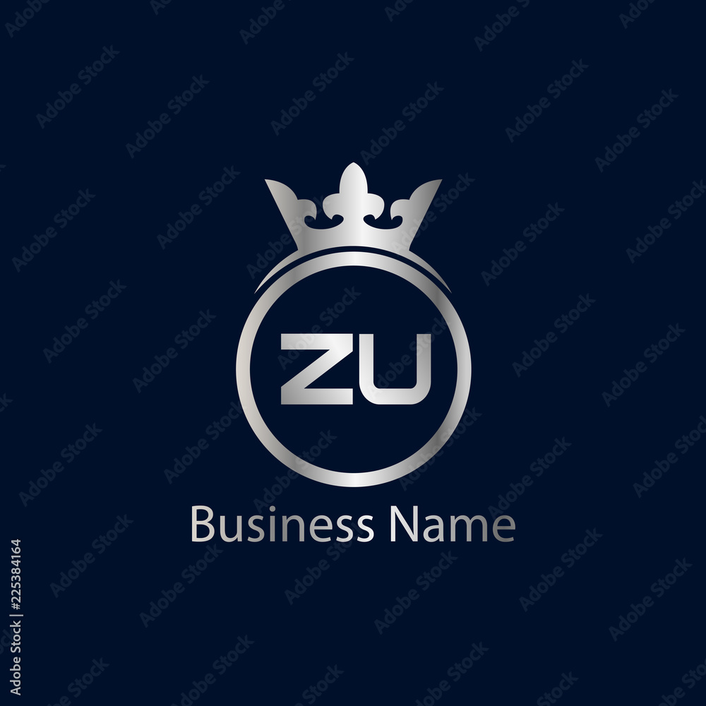 Initial Letter ZU Logo Template Design Initial Letter ZU Logo Template Design