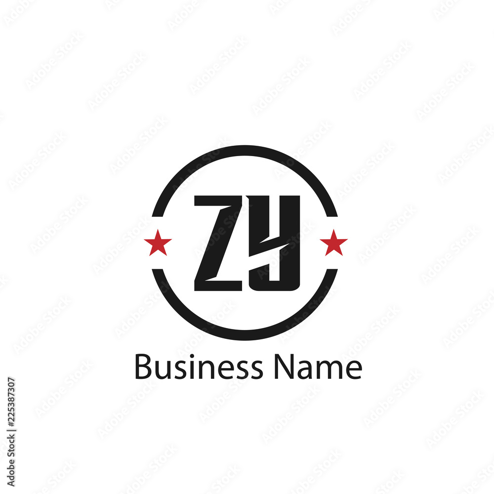 Initial Letter ZY Logo Template Design Initial Letter ZY Logo Template Design