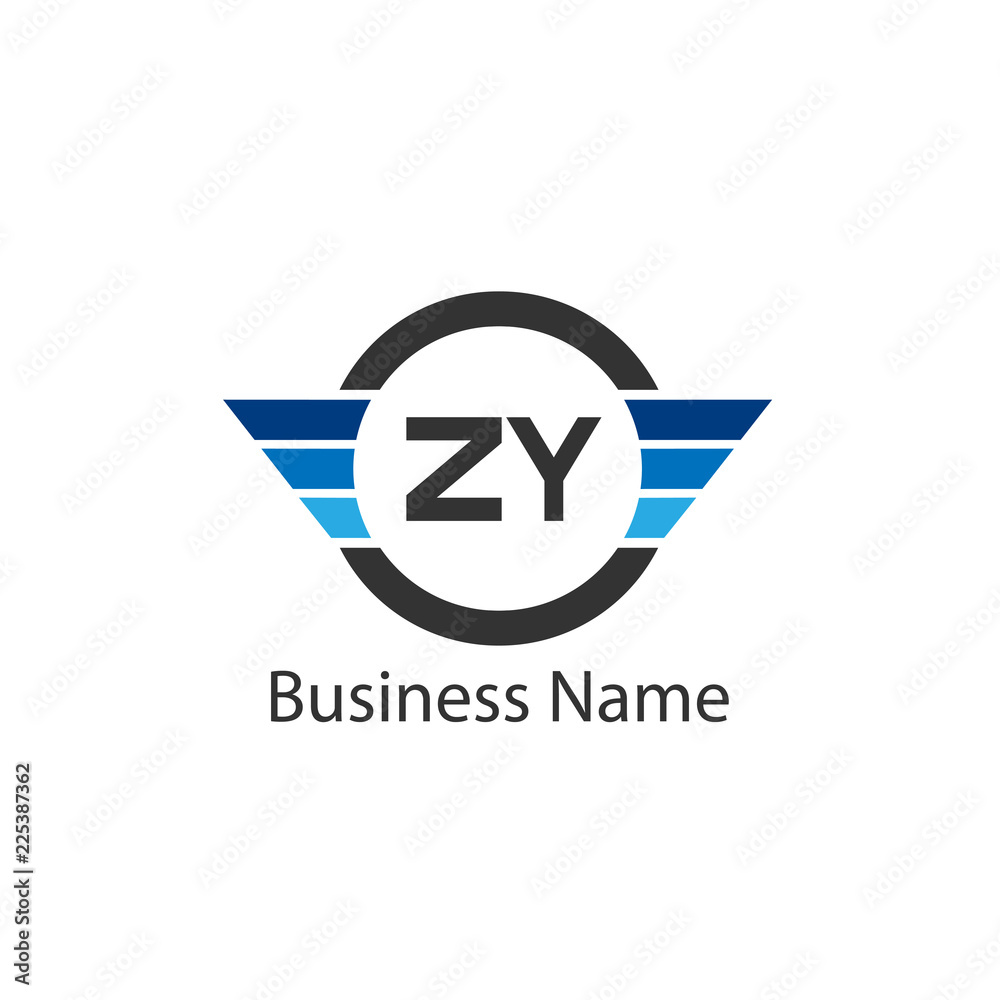 Initial Letter ZY Logo Template Design Initial Letter ZY Logo Template Design