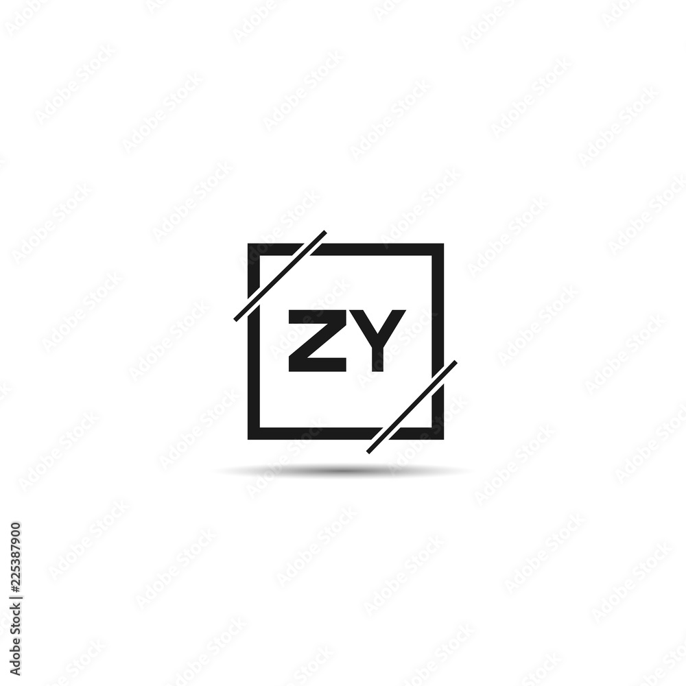 Initial Letter ZY Logo Template Design Initial Letter ZY Logo Template Design