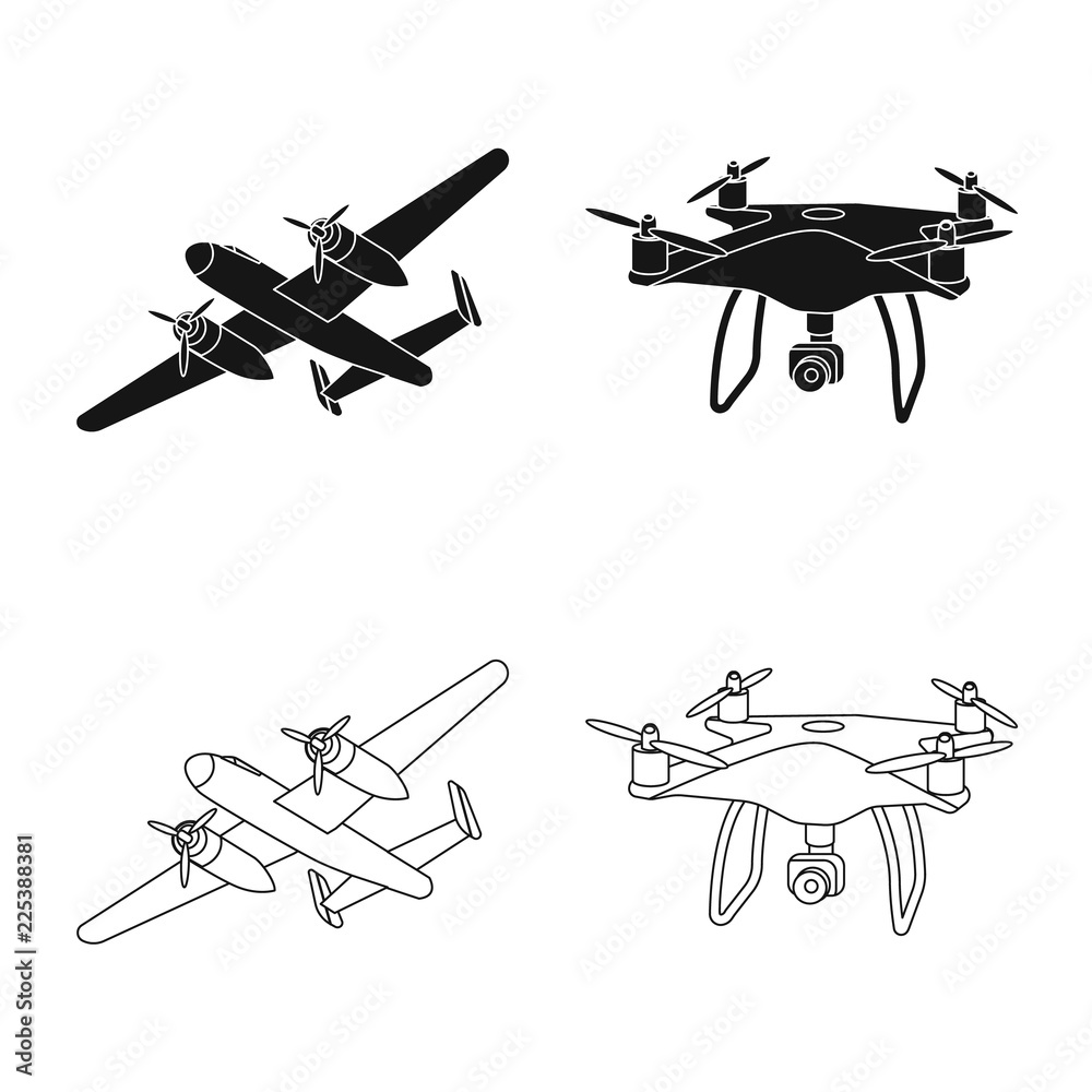 Vector design of plane and transport symbol. Set of plane and sky stock vector illustration. Vector design of plane and transport symbol. Set of plane and sky stock vector illustration.