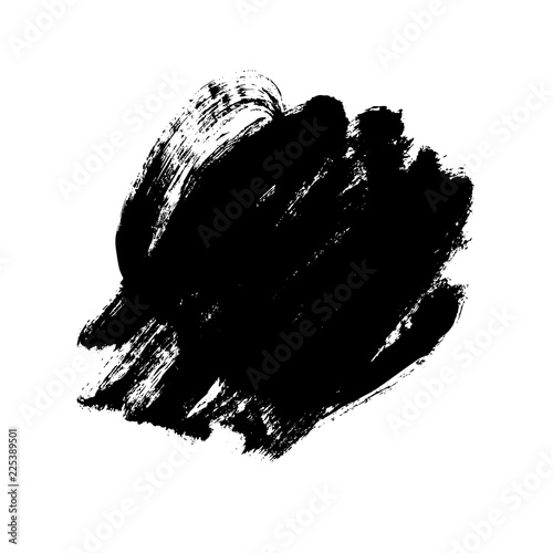 Hand drawn abstract vector brush stroke.