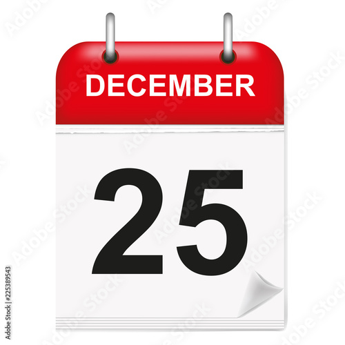 Daily calendar december 25, Christmas