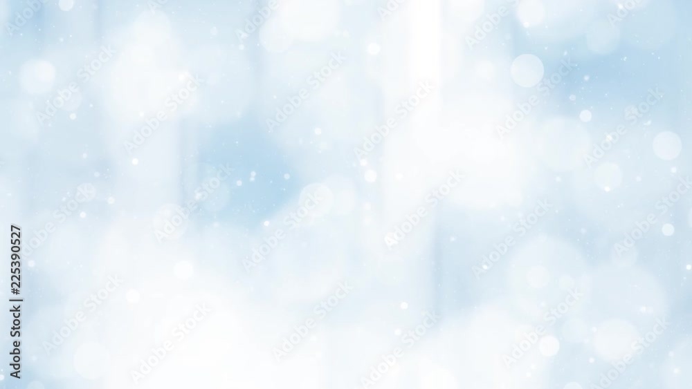 Beautiful blue colored bokeh with falling snow background. Beautiful blue colored bokeh with falling snow background.