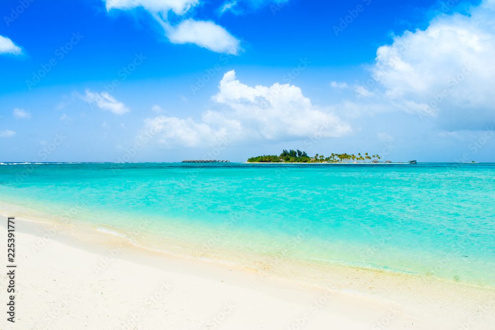 Beautiful sandy beach in uninhabited island Beautiful sandy beach in uninhabited island