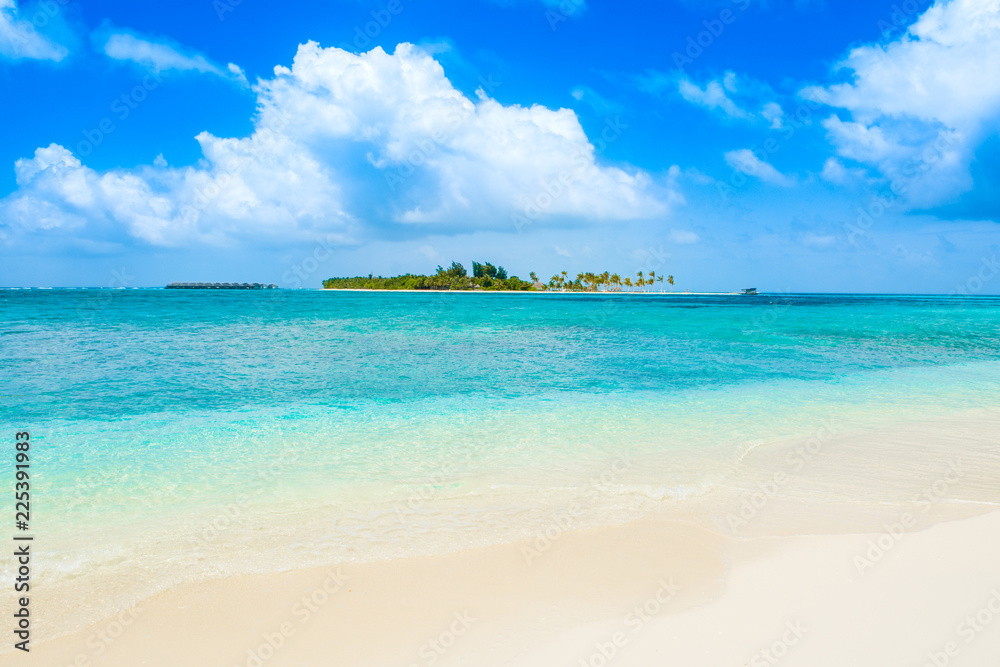 Beautiful sandy beach in uninhabited island Beautiful sandy beach in uninhabited island