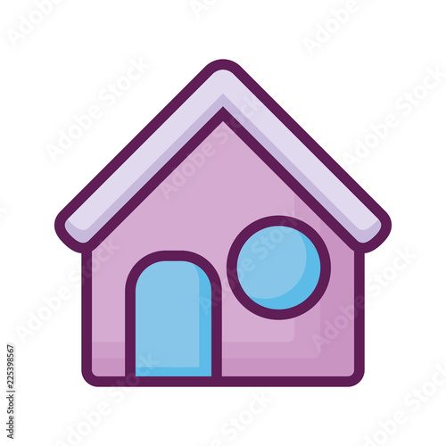 exterior house isolated icon © djvstock
