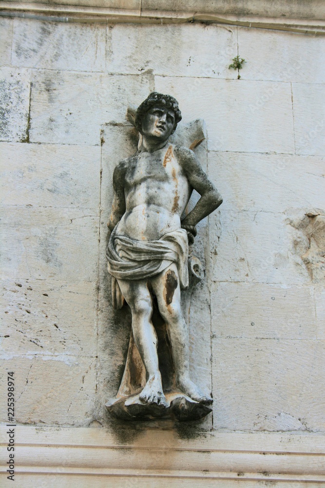 Naklejka premium statue in Trogir, Croatia
