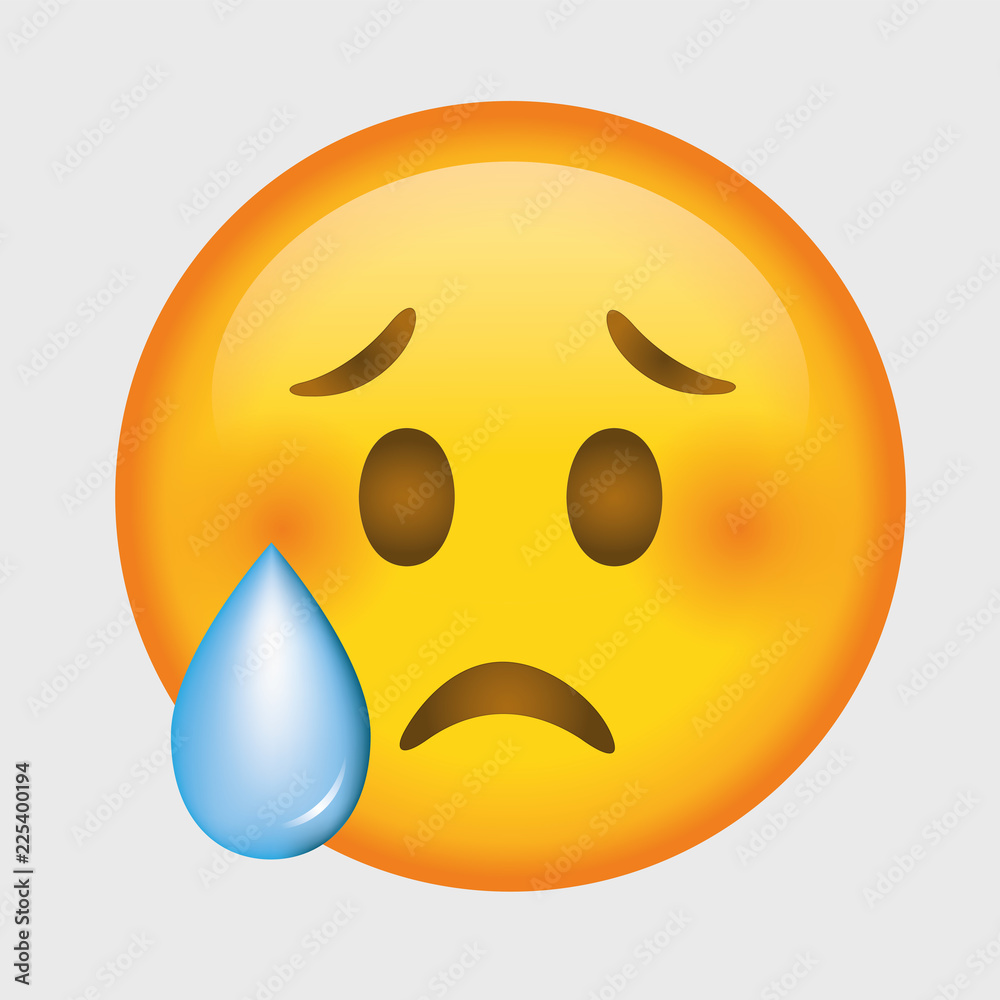 Sadness and weaping emoji