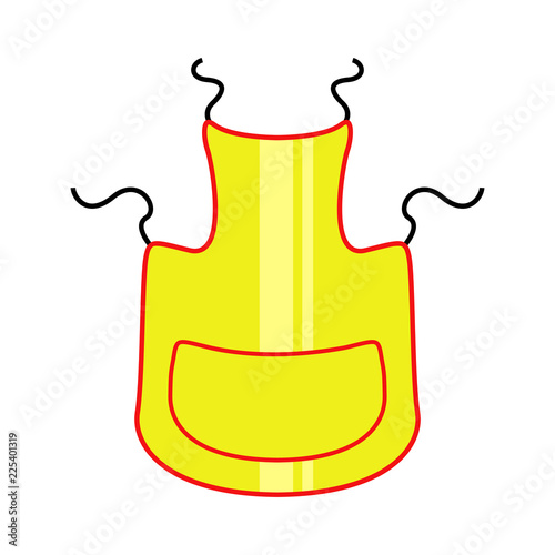 Isolated kitchen apron icon. Vector illustration design