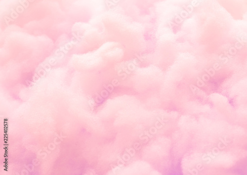 Fotografia Colorful pink fluffy cotton candy background, soft color sweet candyfloss, abstr