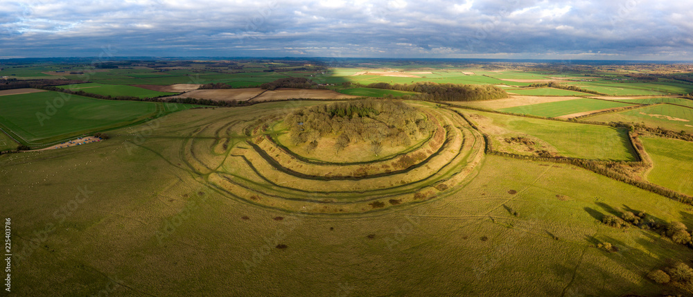 Aerial - Badbury Rings, Dorset Stock Photo | Adobe Stock