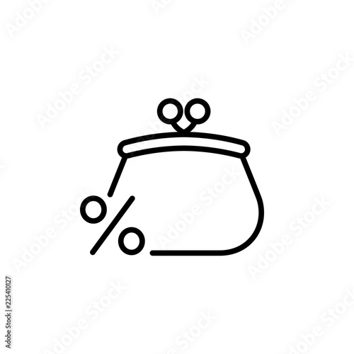 credit profit gain symbol line black icon