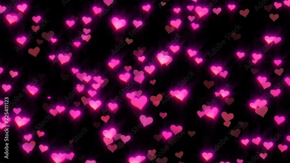 Background for dating .Rose love. Red hearts with pink glow. Depth of field. The red hearts are flying up. Valentine's Day. Background for dating .Rose love. Red hearts with pink glow. Depth of field. The red hearts are flying up. Valentine's Day.