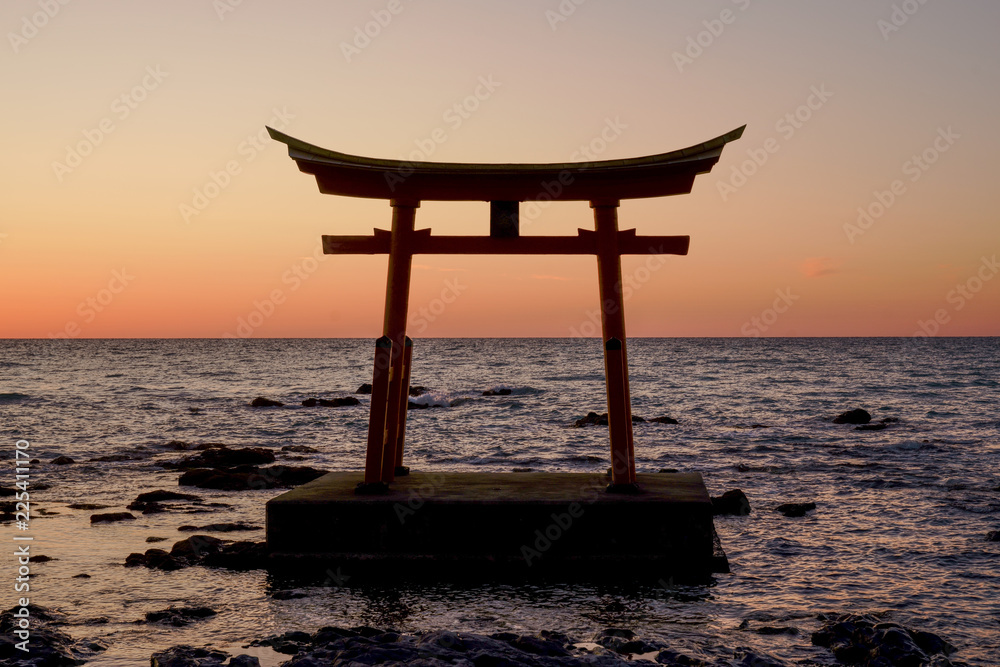 海と鳥居