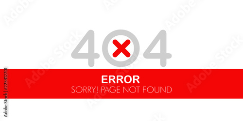 404 error website not found graphic design. Vector illustration