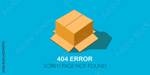 404 error website not found graphic design. Vector illustration