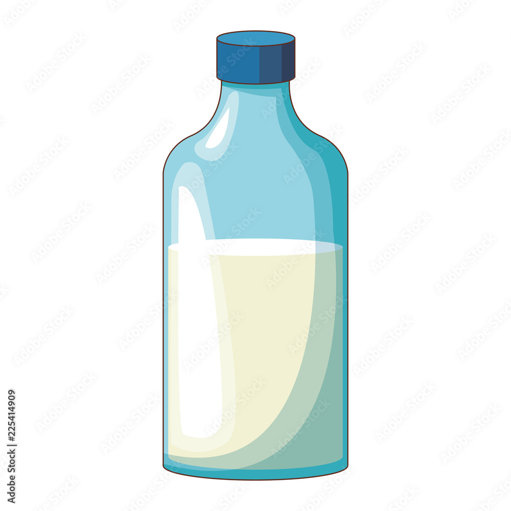Milk bottle isolated Milk bottle isolated