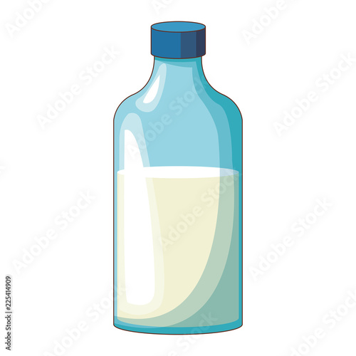 Milk bottle isolated