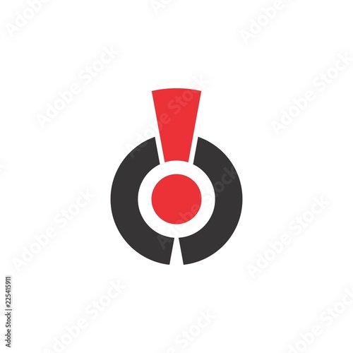 circle with exclamation mark logo