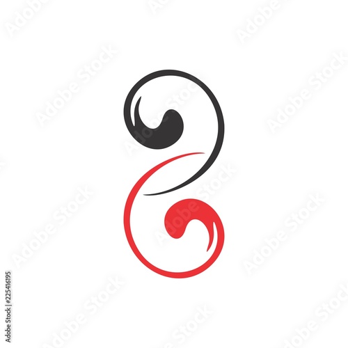 Wallpaper Mural Eight number vintage logo Torontodigital.ca