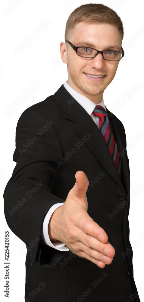Portrait of a Businessman Offering Handshake Portrait of a Businessman Offering Handshake