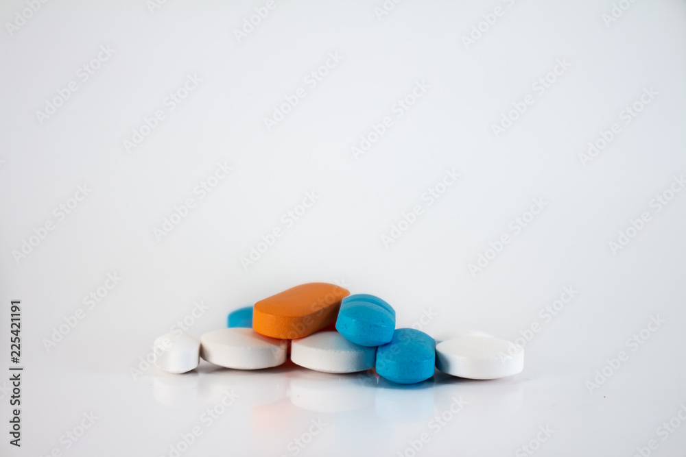 Numerous pills or capsules to be ingested orally. Numerous pills or capsules to be ingested orally.