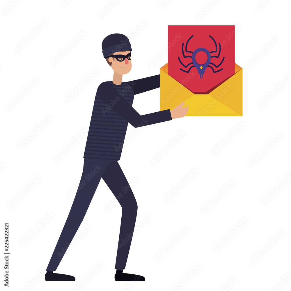 hacker stealing information avatar character hacker stealing information avatar character
