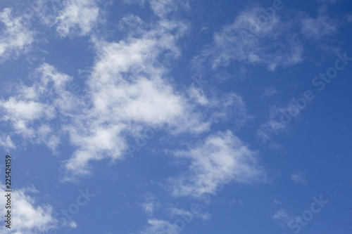 Blue sky with white clouds