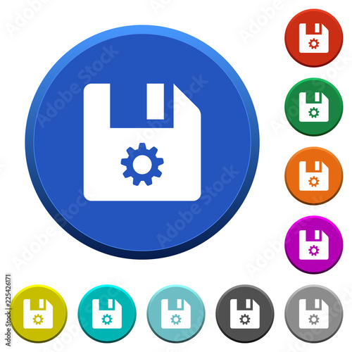 File settings beveled buttons